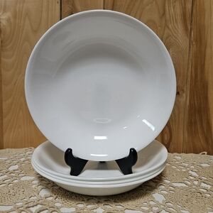 Set of 4, Corelle 20-oz Frost White PASTA BOWL Shallow 8.5" Soup